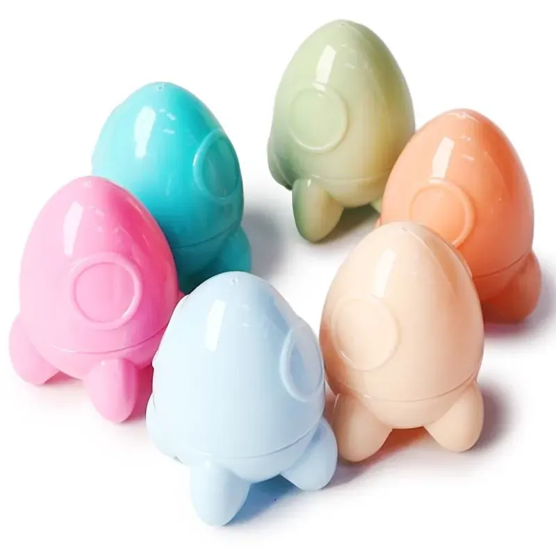 Bálsamo labial humectante e hidratante en forma de cohete 