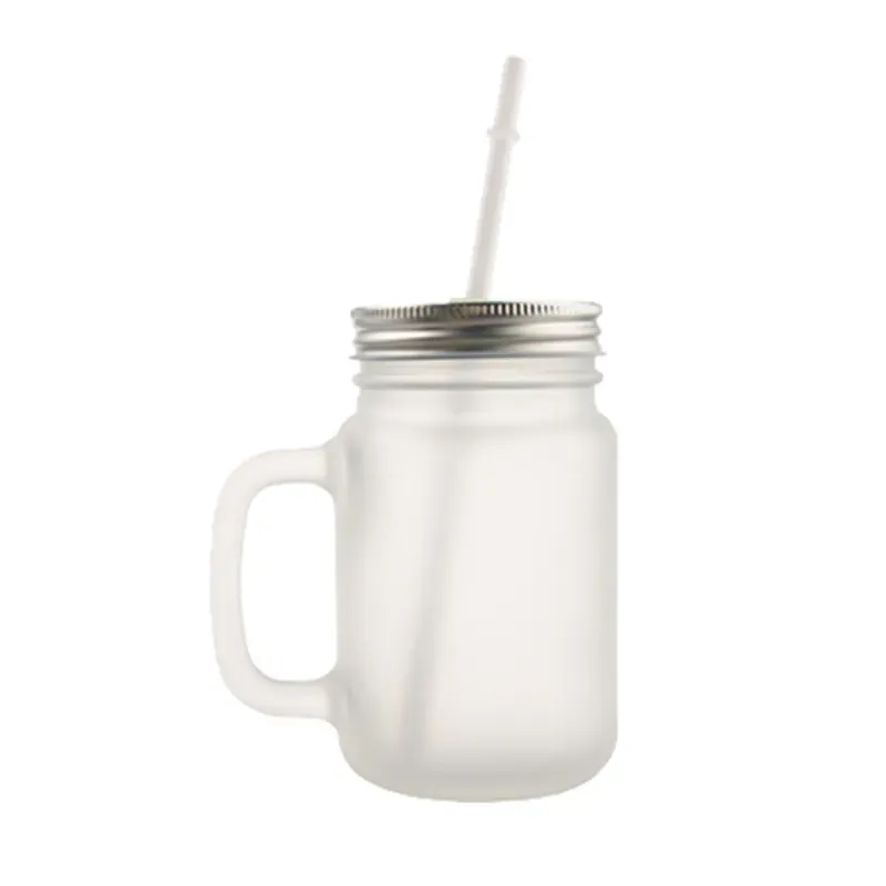 Jarras Mason Glaseadas 500 ml, Con tapa y absorbente