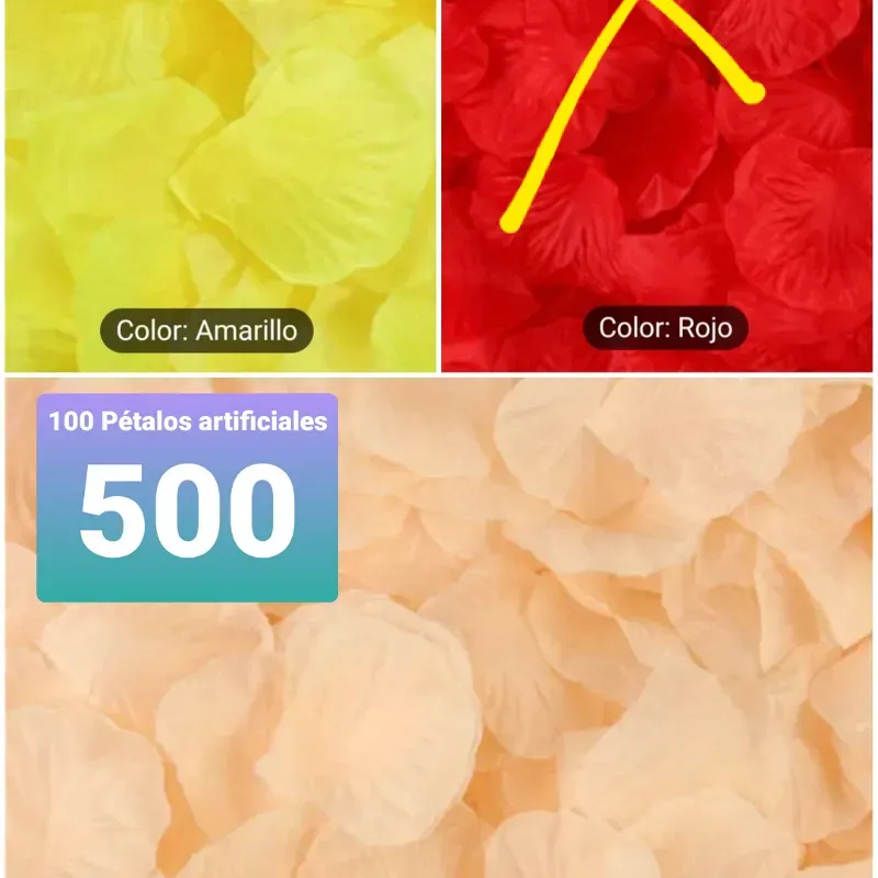 Pétalos artificiales