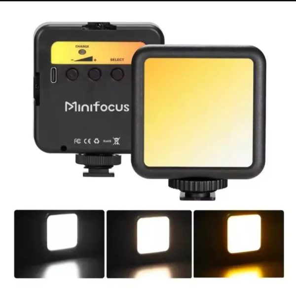 Lámpara de relleno de bolsillo de vídeo LED portátil de 3 colores