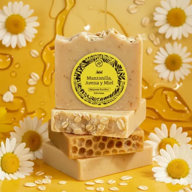 JABÓN DE MANZANILLA AVENA Y MIEL