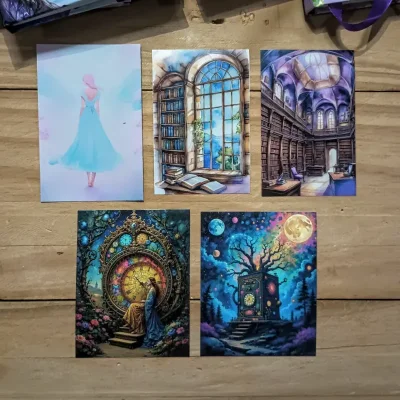 Pegatinas de libros y biblioteca