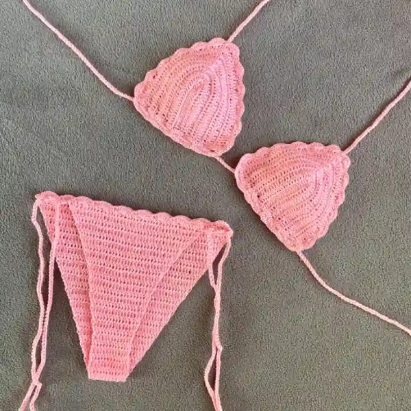 Bikini con abanicos