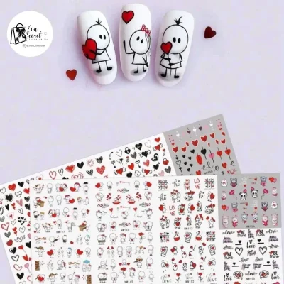 Set 15pz de stiker para uñas