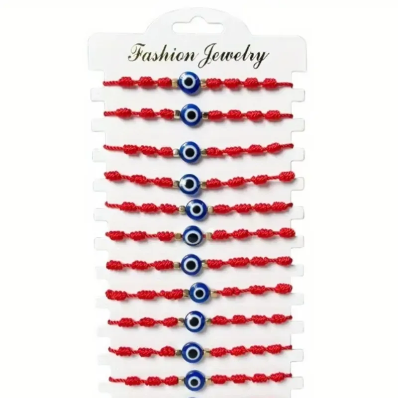 Pulsera roja con ojo turco y los 7 nudos