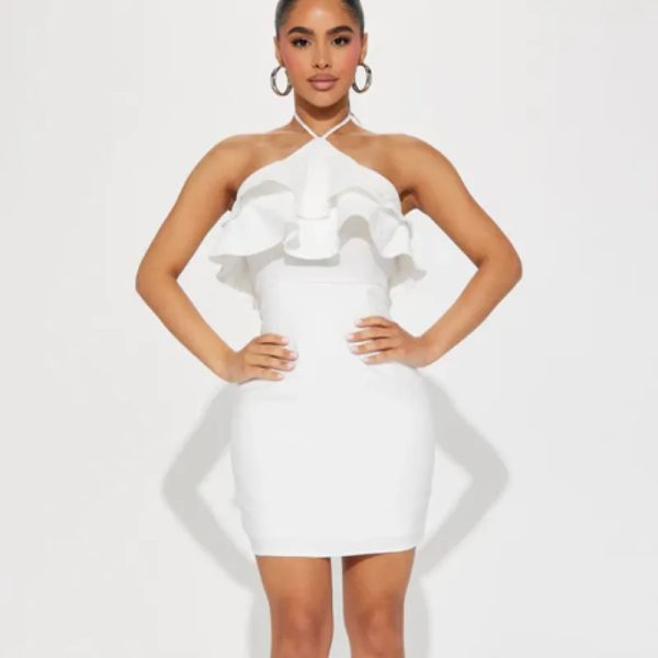 Vestido blanco elegante 