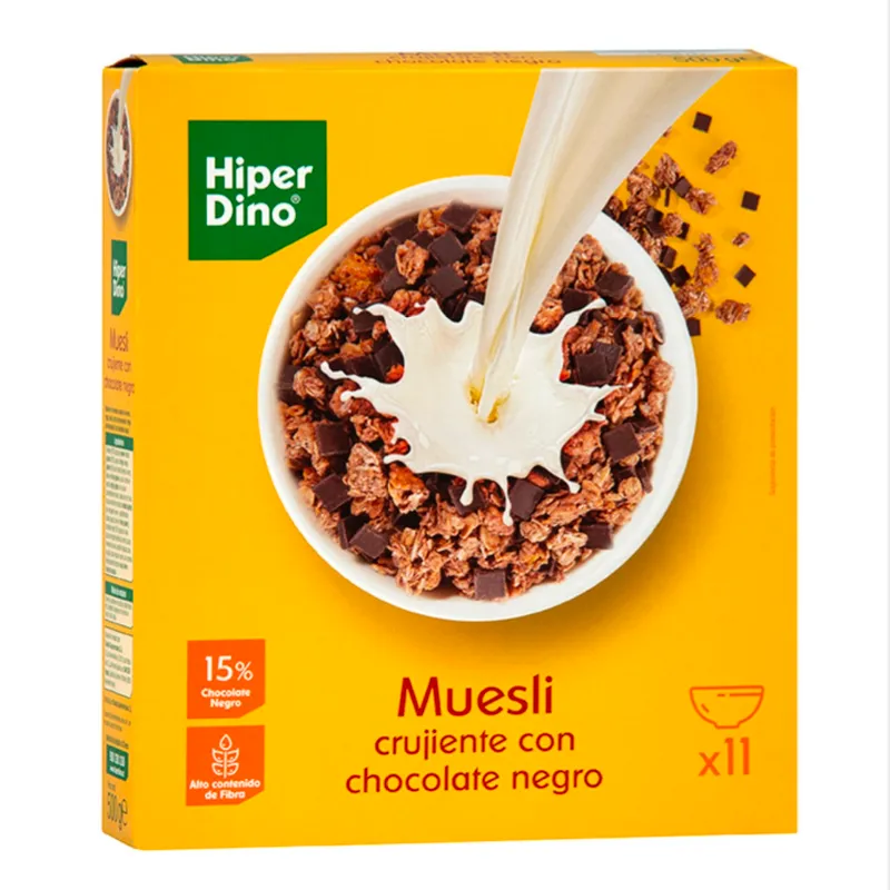 Muesli crujiente con chocolate