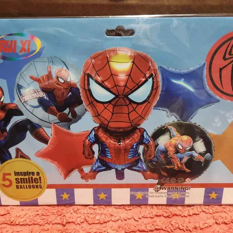 Set de 5 globos inflables Spiderman