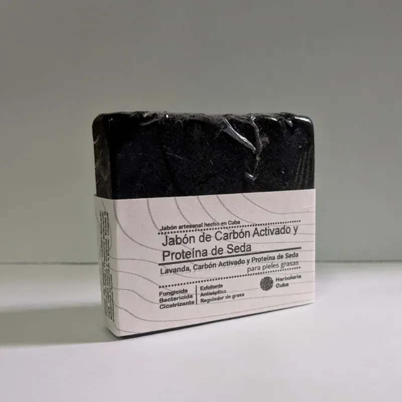 Jabón de Carbón Activado con base de glicerina (60g)