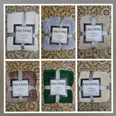 Mantas suaves y cálidas de lana para camas cameras