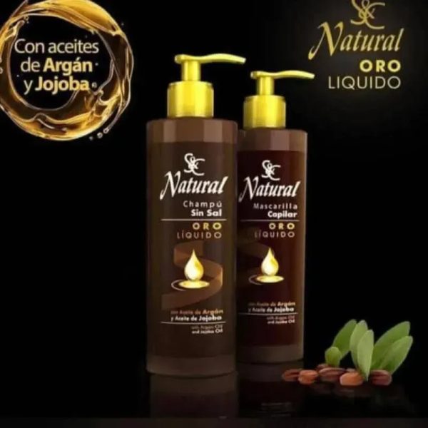 Línea de Shampoo y Acondicionador Oro Líquido