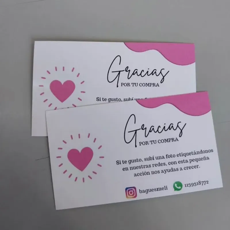 Tarjeta de agradecimiento