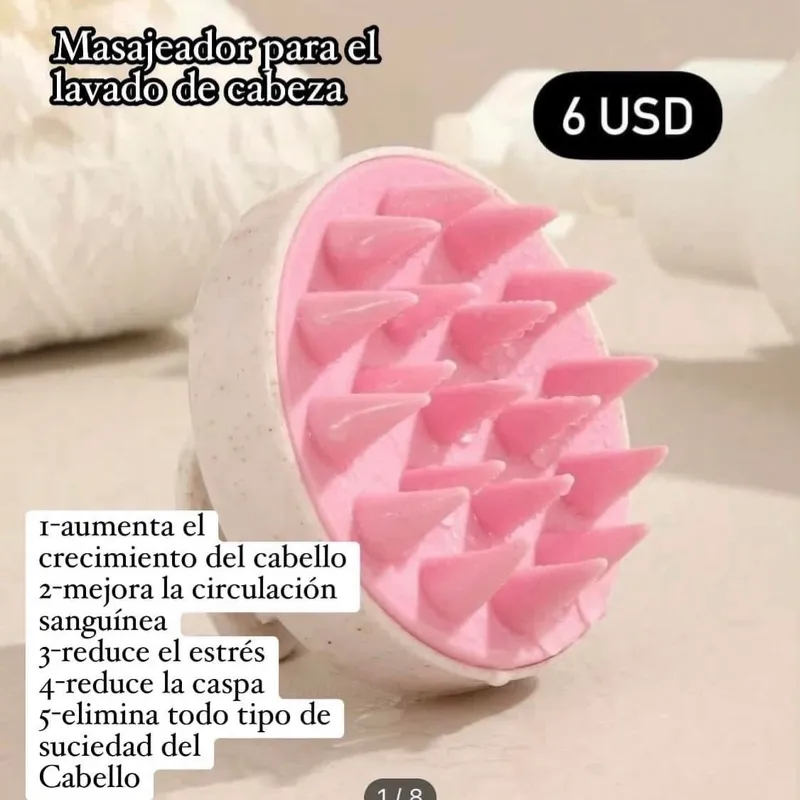 Cepillo para facilitar el lavado del cabello