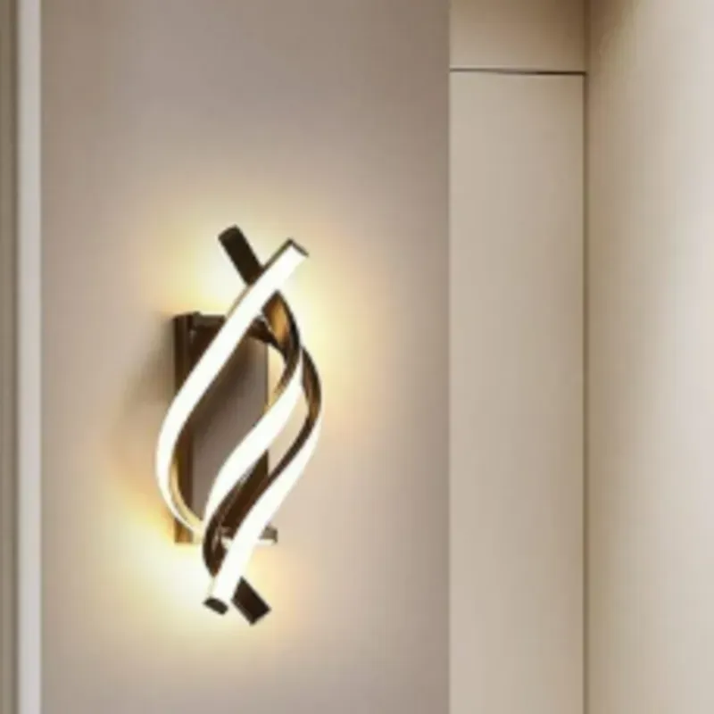 Lámpara de pared, apta para interiores y exteriores, iluminación moderna y lujosa, lampara ajustable y fácil de instalar