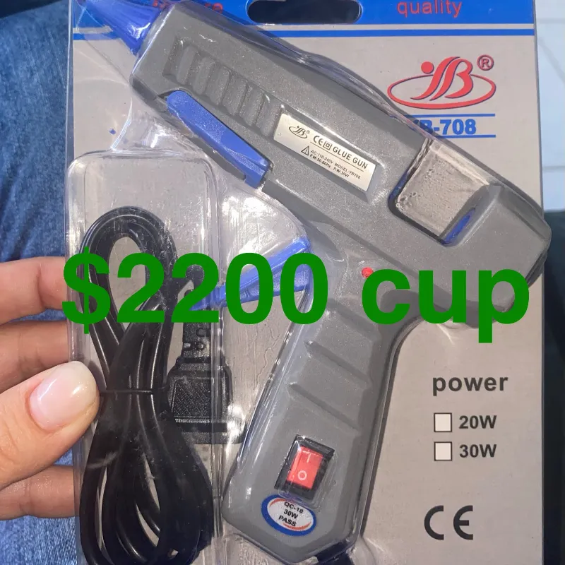 Pistola de silicona barra fina