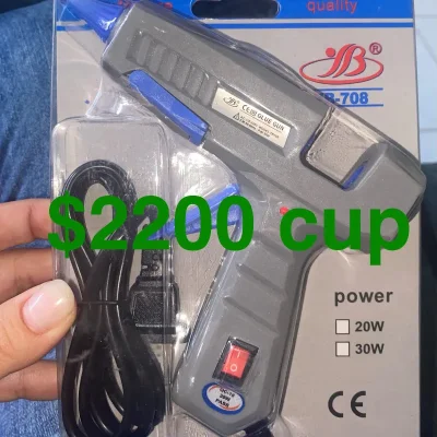 Pistola de silicona barra fina