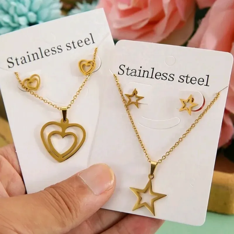 Set de Cadena Con aretes