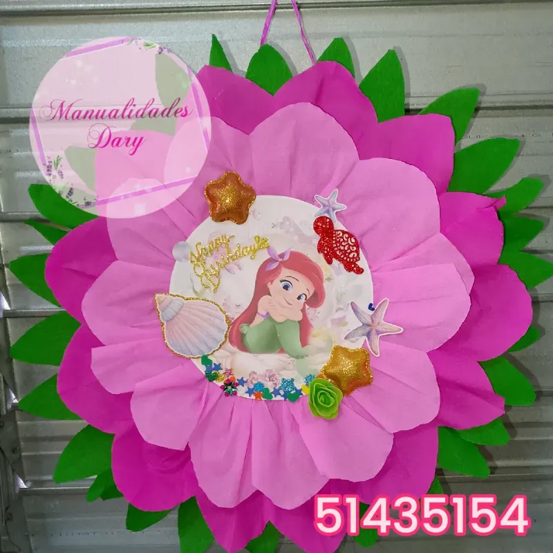 Piñatas redonda tambor