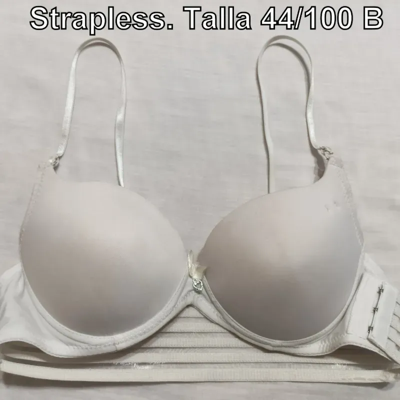 Ajustador blanco, strapless.