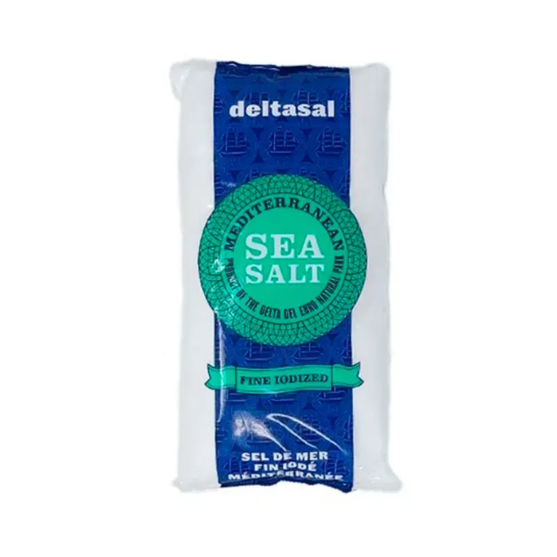 1201018 - SAL MARINA FINA YODADA PAQUETE 1 KG DELTASAL (BOLSA DE 12 UNIDADES) - U/M: U