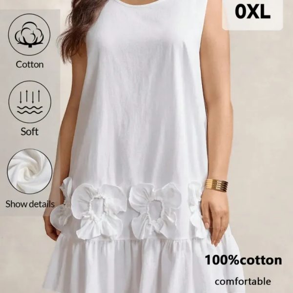 Vestido flores Blanca