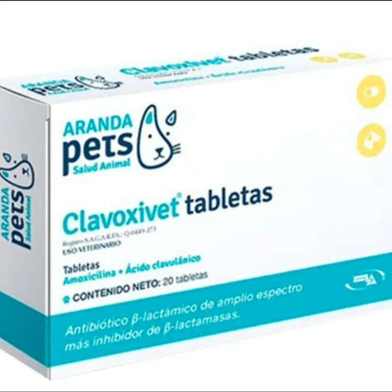CLAVOXIVET TABLETAS 10 tabletas (Amoxicilina)