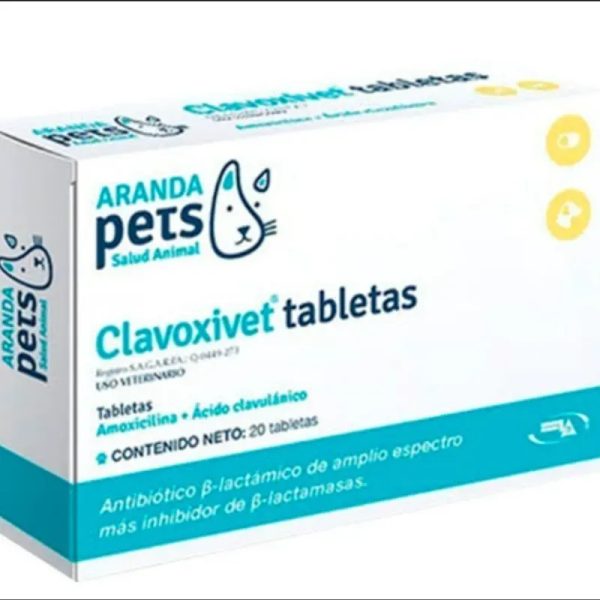CLAVOXIVET TABLETAS 10 tabletas (Amoxicilina)