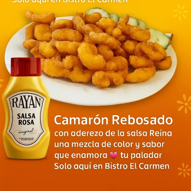 Camarón Rebosado con Salsa Rosa