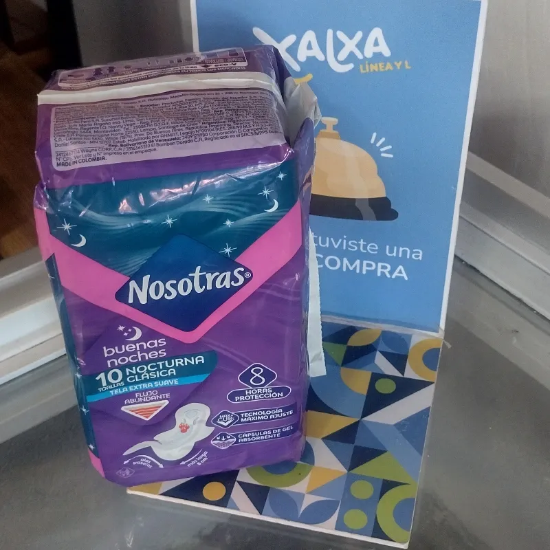 Almohadilla Sanitaria Nosotras Nocturna Clásica 10 piezas