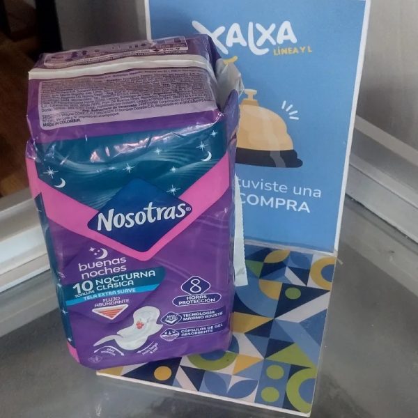 Almohadilla Sanitaria Nosotras Nocturna Clásica 10 piezas