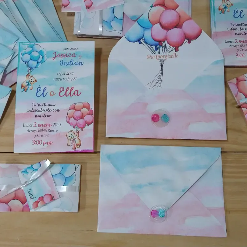 Invitación de revelación de género