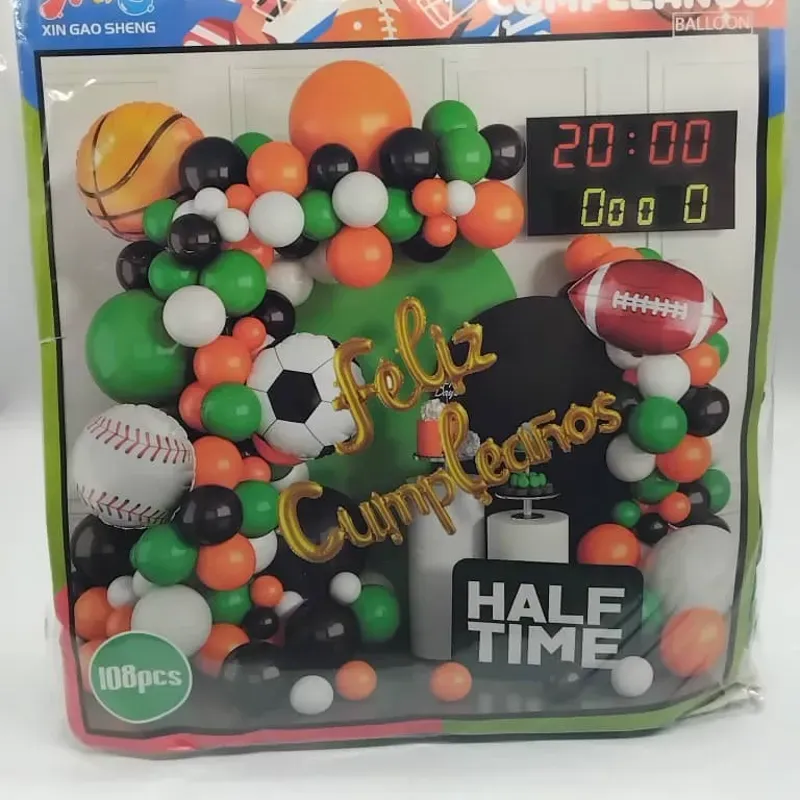 CODT15 - Set de globos de 108 piezas tematica deporte.