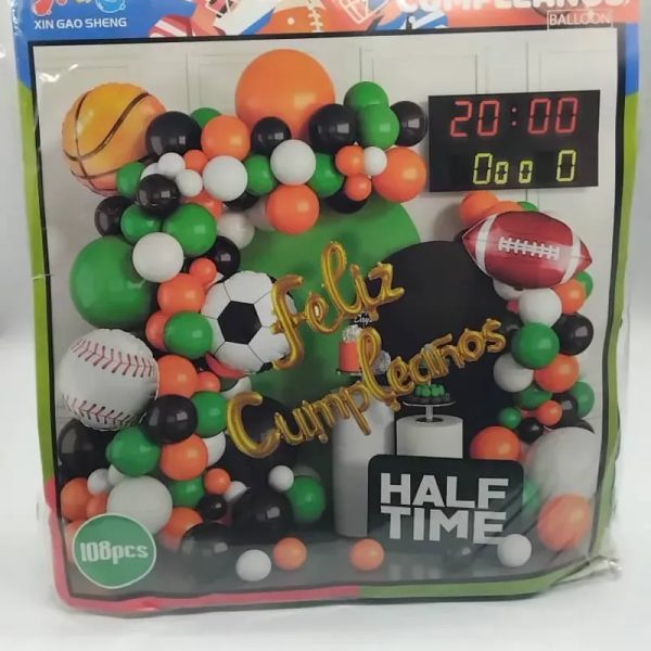 CODT15 - Set de globos de 108 piezas tematica deporte.