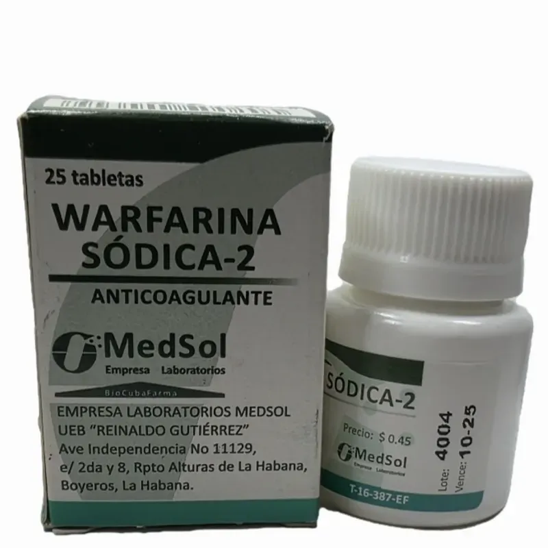Wafarina(pomo 2mg,25t)(vence 9/2025)