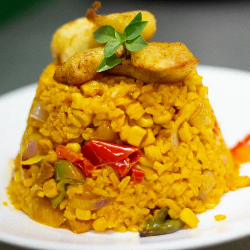 Arroz con maíz