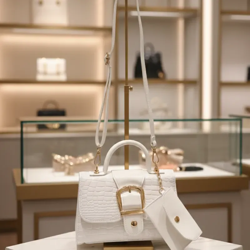 Cartera de mujer blanca