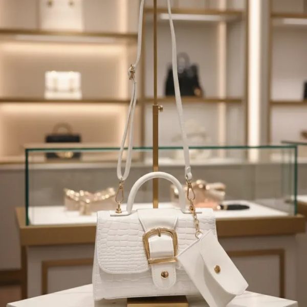 Cartera de mujer blanca