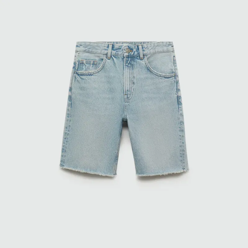 Bermudas vaqueras rectas