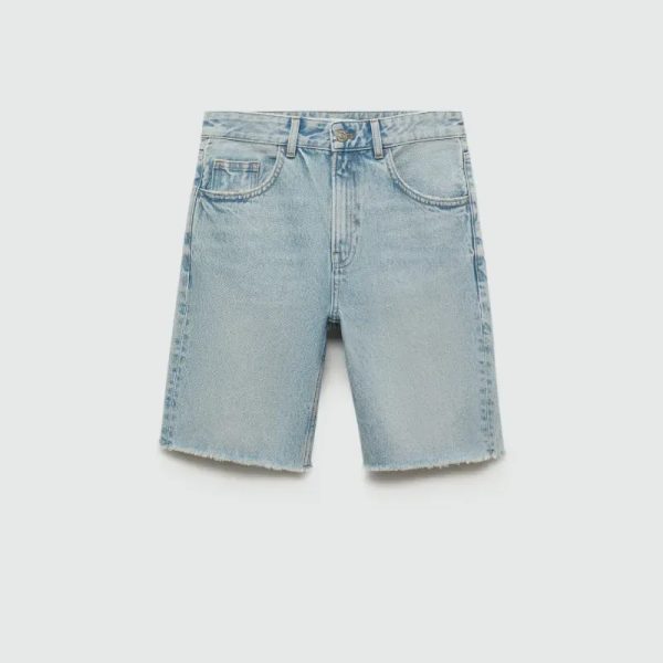 Bermudas vaqueras rectas
