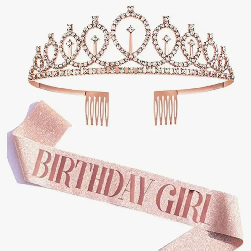 Banda de Feliz Cumpleaños y Corona