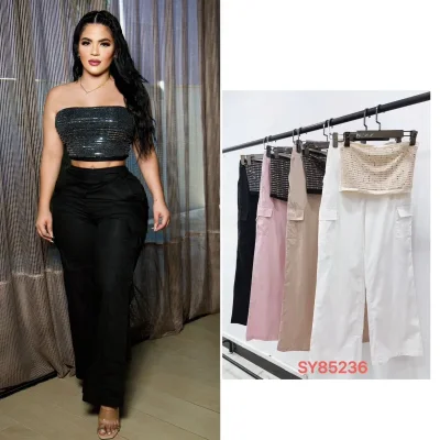 Pantalón y Tope con brillo: