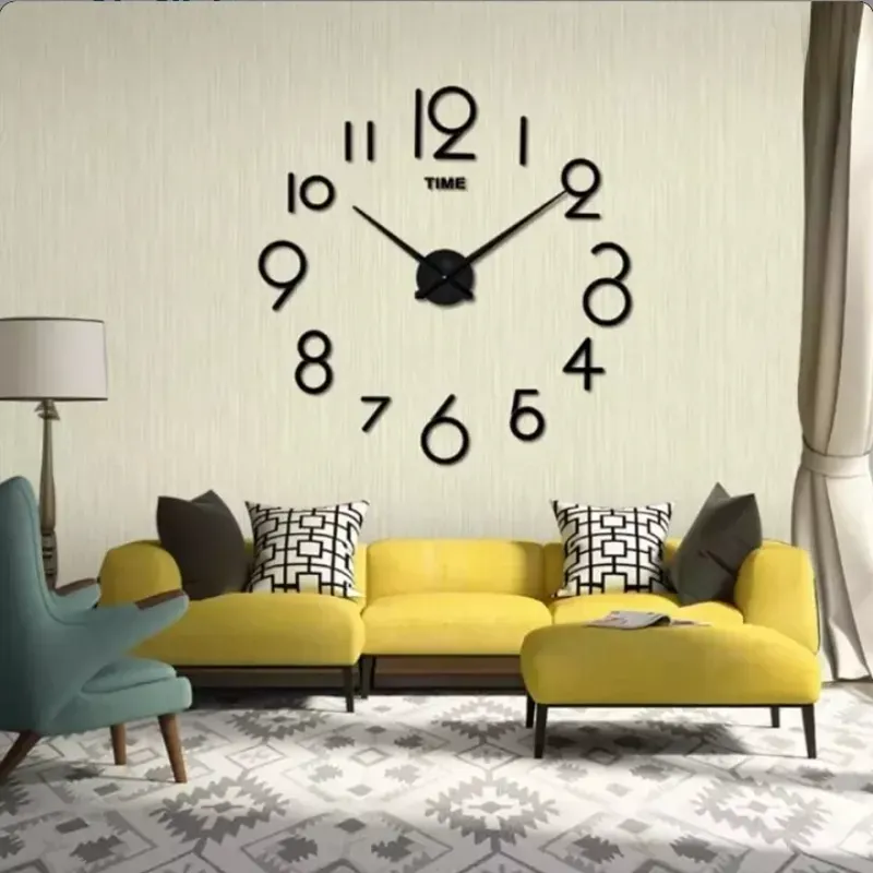 RELOJ DE PARED 3D NUMEROS - 130 CM (YUR)