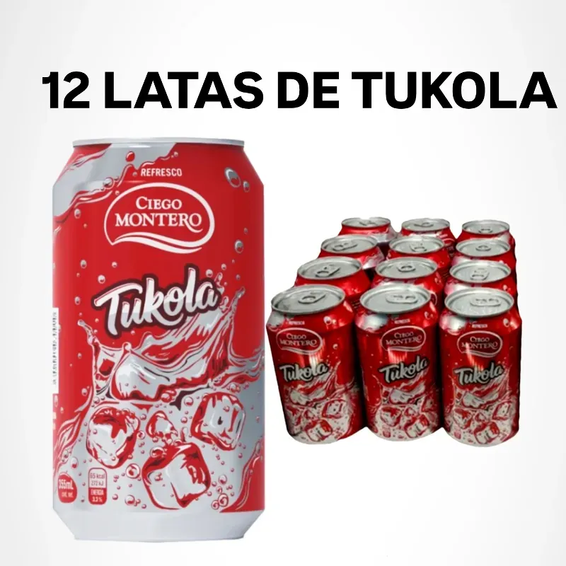 12 LATAS DE REFRESCO TU-KOLA