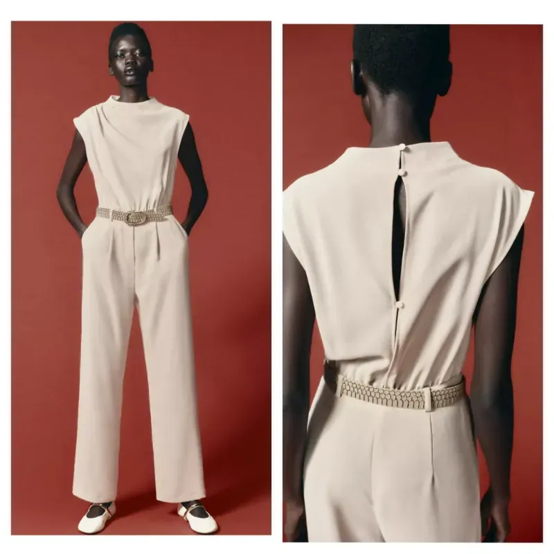 Mono Zara con cinturón