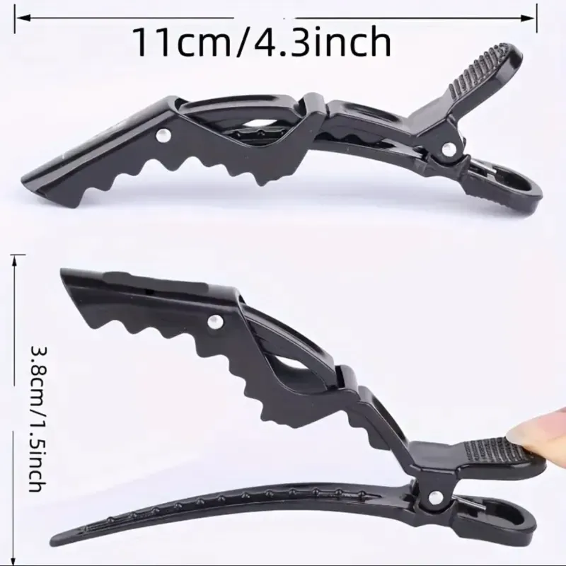 Presillas de cocodrilo negras