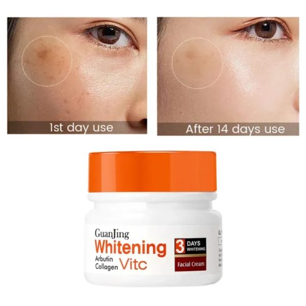 Crema blanqueadora con Vitamina C y colágeno