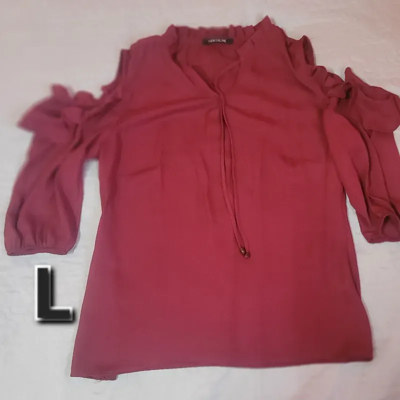 Blusa de Vestir de Mangas Largas