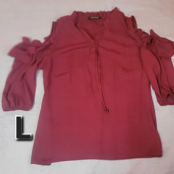 Blusa de Vestir de Mangas Largas