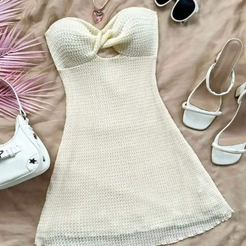 Vestido beige