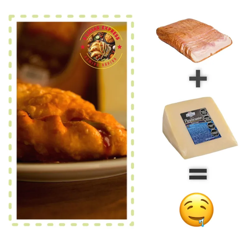 Empanada de beicon y queso parmesano